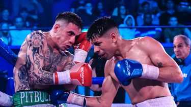 CLAVE. Maravilla Benítez busca abajo, de derecha, desgastar al Pitbull Bonifacio.