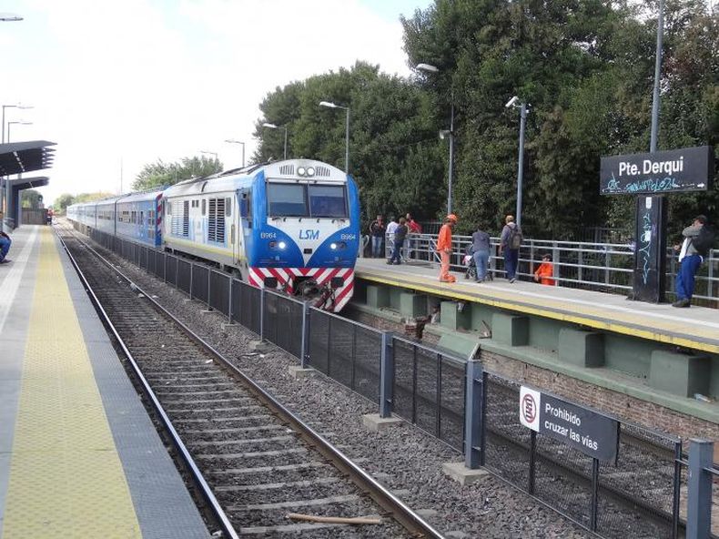 ESTACIÓN DERQUI. Se espera que el nuevo material mejore los tiempos de viaje.