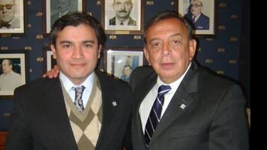 Daniel Castro, junto a Zúccaro. Aseguró que Scipa colaborará con el embellecimiento de Pilar..