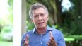Macri anunció su decisión en un video.