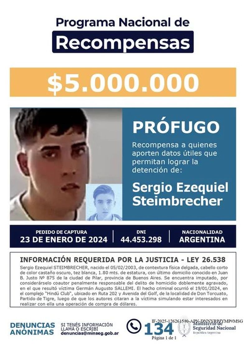 Recompensa para capturar a un pilarense acusado por el crimen de un ...