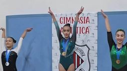 CAMPEONA. Zaira Lugo se coronó en la categoría Infantil Nivel 6.