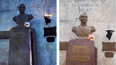 Sesenta años de la llama votiva en la Plaza 12 de octubre