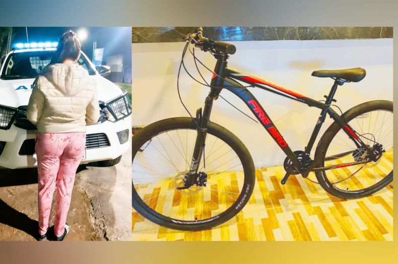 La ahora detenida ofrecía la bicicleta a través de la red social Facebook.