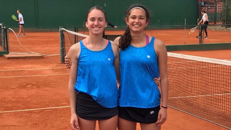 Las hermanas Asturiano Clua clasificaron a semifinales en el dobles de tenis. .