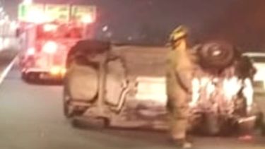 El accidente tuvo lugar a la altura del kilómetro 37,5 de la Panamericana.