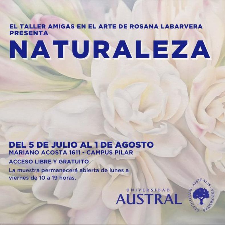 La invitaci&oacute;n a la nuestra muestra del taller de Rosana Labarvera, en la Universidad Austral.