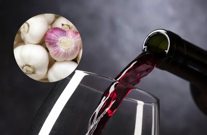 Vino y ajo una combinación muy saludable. (guarda14.losandes.com.ar)..webp