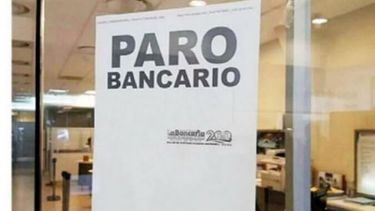 El miércoles, el consejo directivo de la Asociación Bancaria (AB) había anunciado un paro bancario de 24 horas para este viernes en tres bancos.