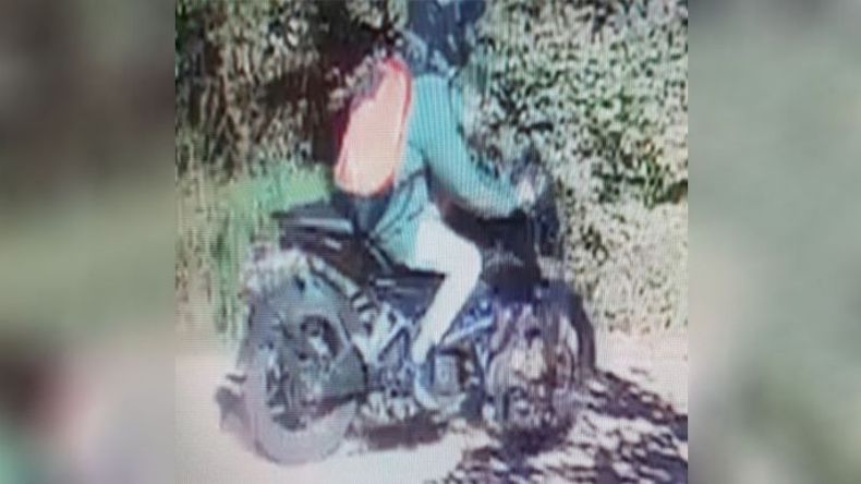 El delincuente que el viernes asaltó a una joven que iba con su pequeño hijo..