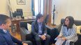INICIATIVA. Forchieri, Garciarena y Etchecoin, los firmantes del proyecto.