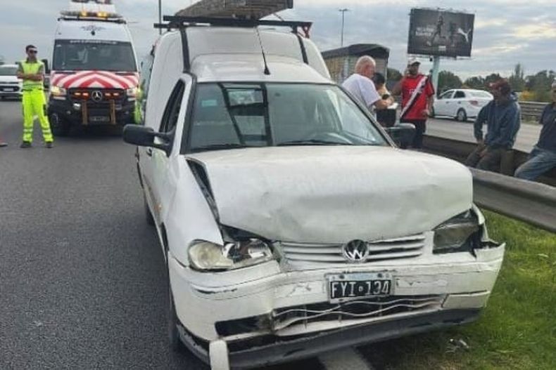 El choque se produjo en el kilómetro 46 de la Panamericana.