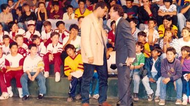 CABEZA A CABEZA. Chilavert y Battistini, con un estudio repleto de público. .