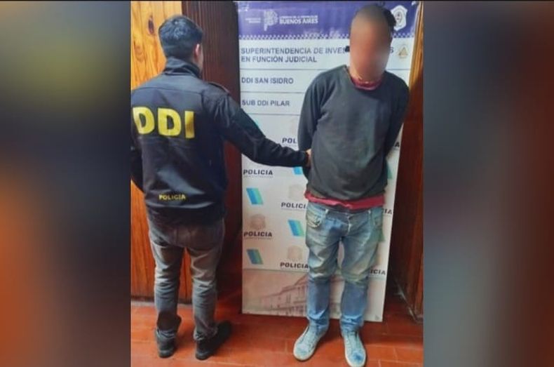 El detenido fue apresado durante un allanamiento en su casa de Villa Rosa.