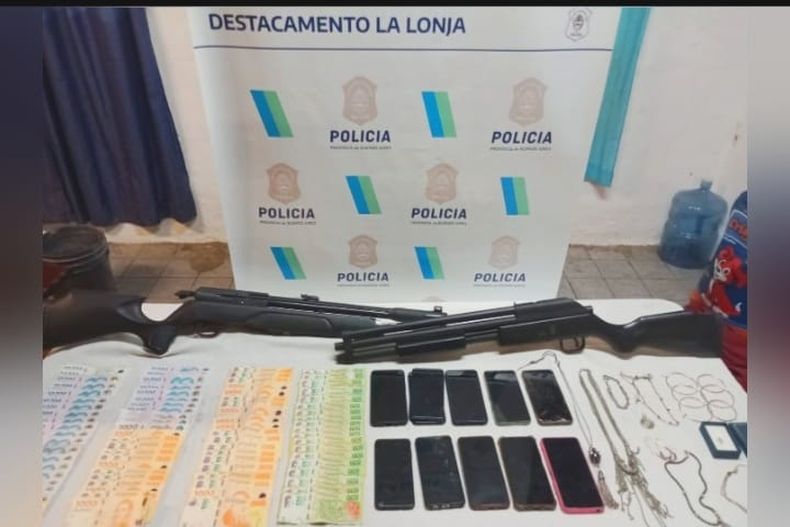 ROBOS EN MAPUCHE. Los elementos secuestrados durante los allanamientos.&nbsp;