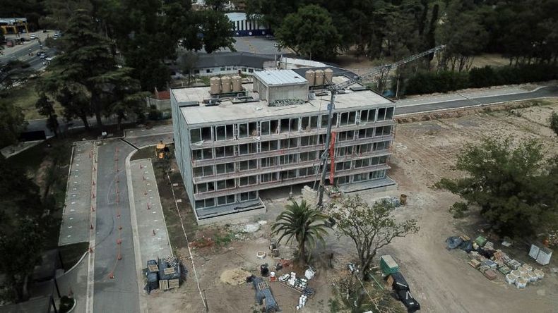 AVANCE. Obras en San Gerónimo. Las unidades van desde los 70 mil dólares. .