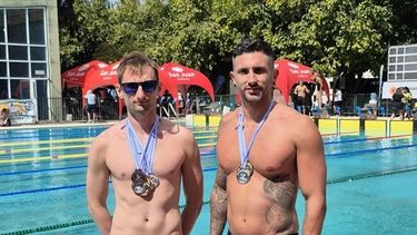 Germán Kempel y Matías Volker con las medallas nacioanles. Germán Kempel y Matías Volker con las medallas nacioanles.