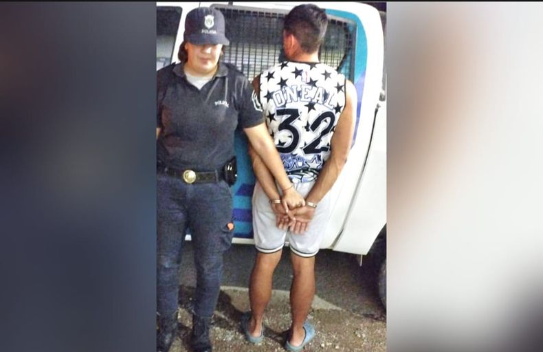 NAVIDAD VIOLENTA. El atacante tiene 23 años y permanece detenido en la Comisaría de Agustoni.&nbsp;