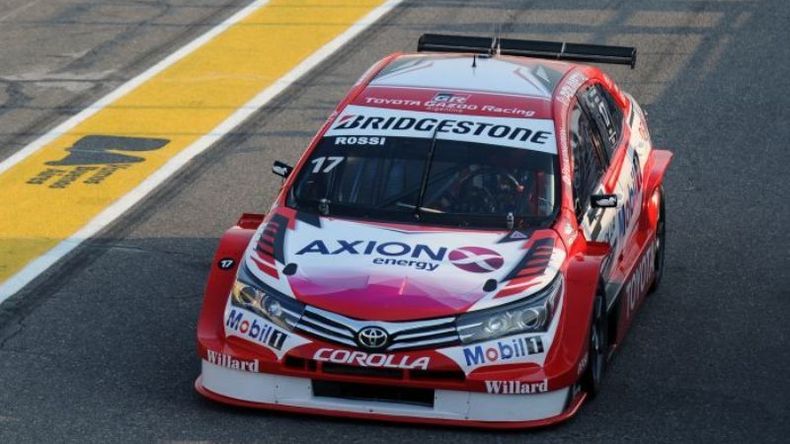 El Corolla de Rossi, entre los más rápidos del sábado..