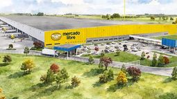 RENDER. Así será el centro de Mercado Libre en Escobar. RENDER. Así será el centro de Mercado Libre en Escobar.