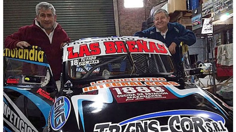 Palermo y Cordone con el Fiat..