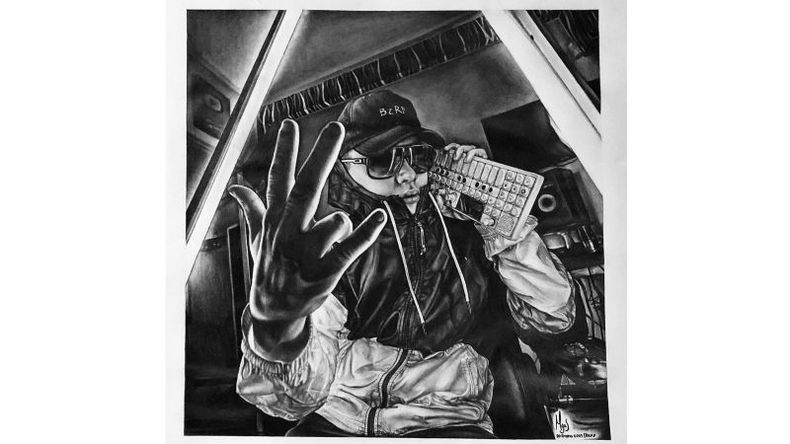 El dibujo que recibió Bizarrap por parte de la pilarense..