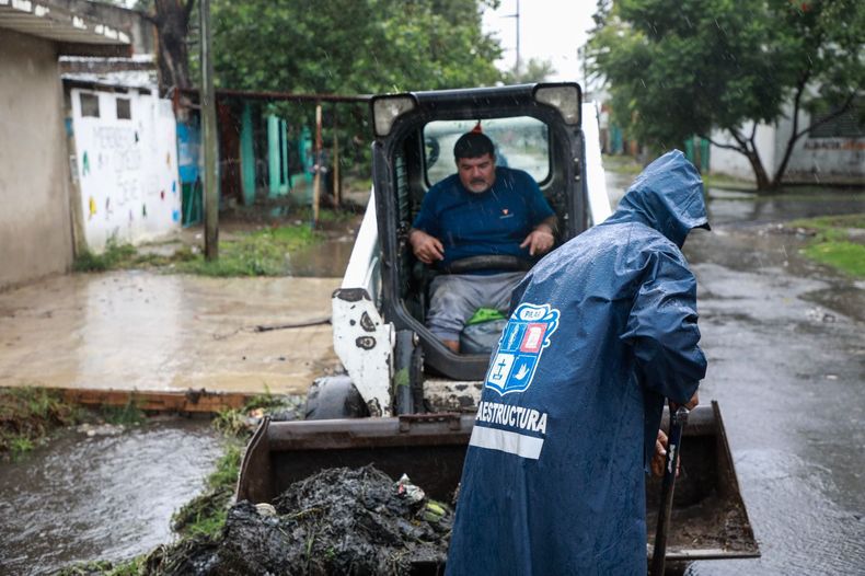 El Municipio trabaja para minimizar los efectos de la tormenta.