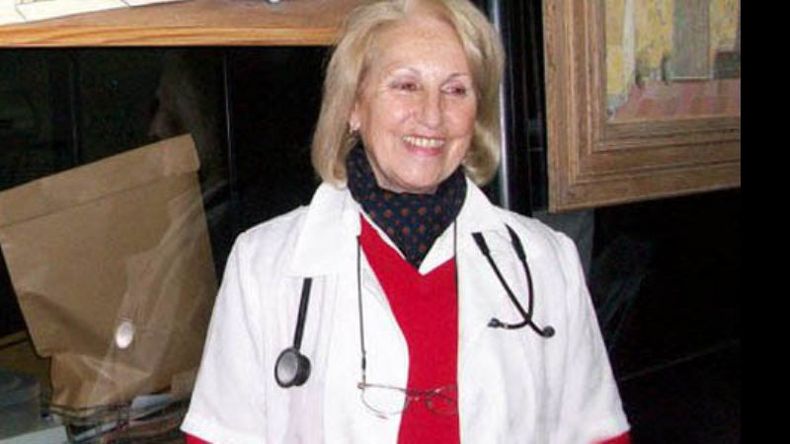 La médica Mirta Ortega Sanz, una de las emblemáticas en la lucha salarial..
