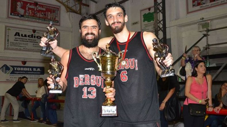 FIGURAS. Medina y Baquero fueron los emblemas de Derqui en el Final Four..