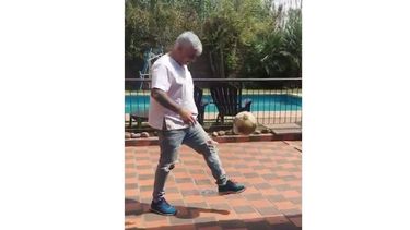 Ángel Garcé logró hacer 20 toques..