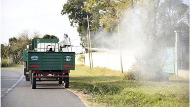 DESINFECCIÓN Y FUMIGACIÓN. Los operativos llegaron a la localidad de Zelaya..