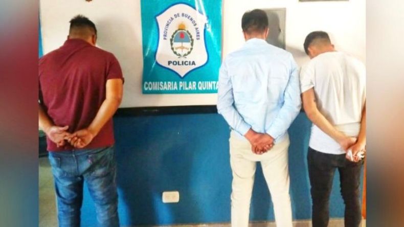 Los tres detenidos son oriundos de la provincia de Córdoba. .