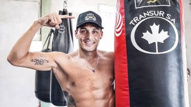 PUESTA A PUNTO. Yamil cerró su preparación con la bolsa..