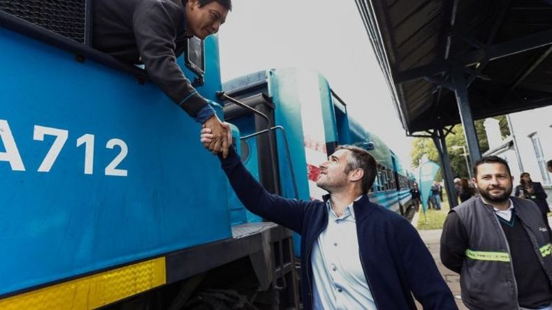 VIAJE. Achával participó del recorrido para supervisar las obras de renovación..