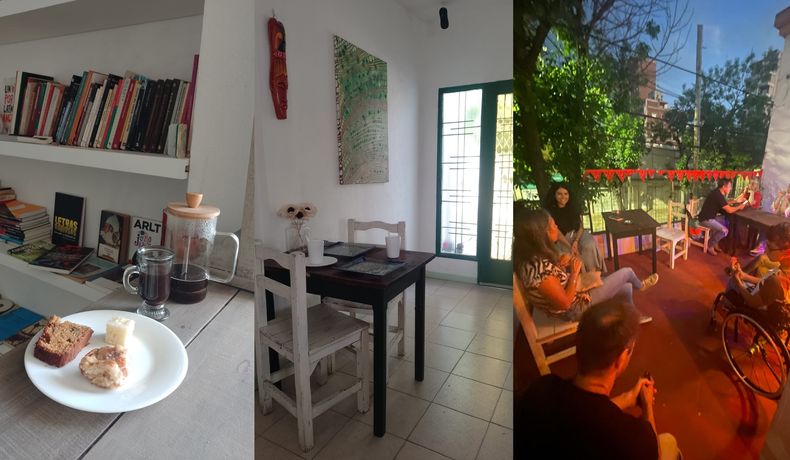 La Terra Cita tiene libros, comida y bebida en un ambiente de tranquilidad.