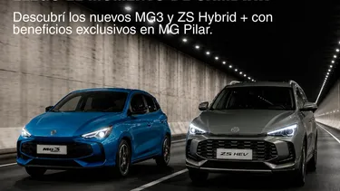 MODELOS. El MG3 Hybrid+ y la MG ZS Hybrid+, un SUV de la marca.