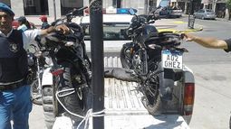 Cinco motos fueron secuestradas por falta de documentación..