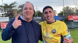 MADE IN PILAR. El Colo González junto al Pelle Alva, tras la consagración.