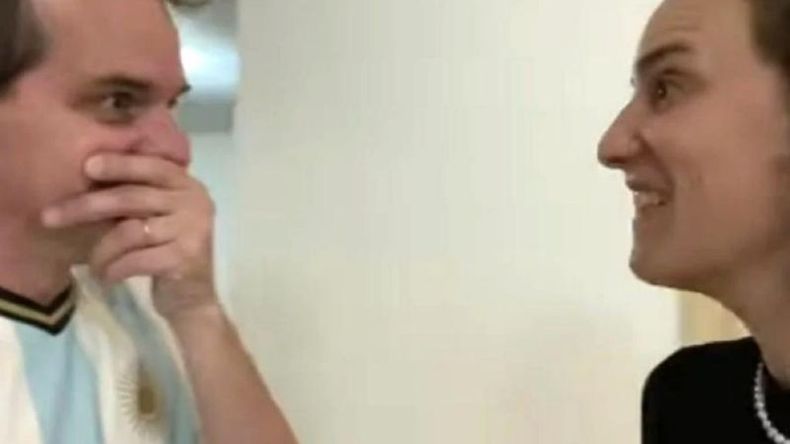 La emoción de Jero Freixas y Jose Del Cabo al enterarse de que Messi sigue la cuenta del actor. .