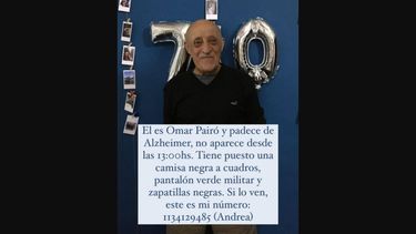 hallaron a un hombre con alzheimer que estaba perdido