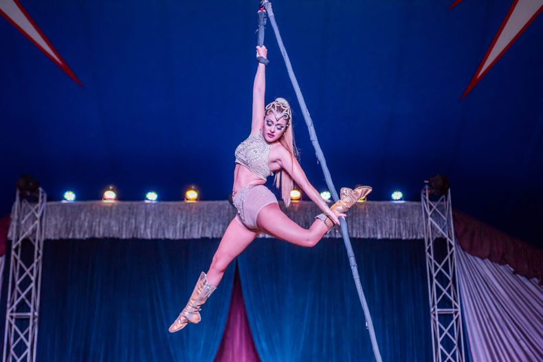 El Circo Sathany se quedará en Pilar hasta principios de junio.&nbsp;