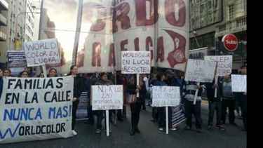 Piquetes. Los trabajadores de World Color prometieron medidas en Pilar..