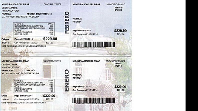 Una de las boletas que presenta incrementos superiores al 20%..