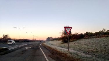 Así estaba la Panamericana&nbsp; a las 8.15 de este viernes.