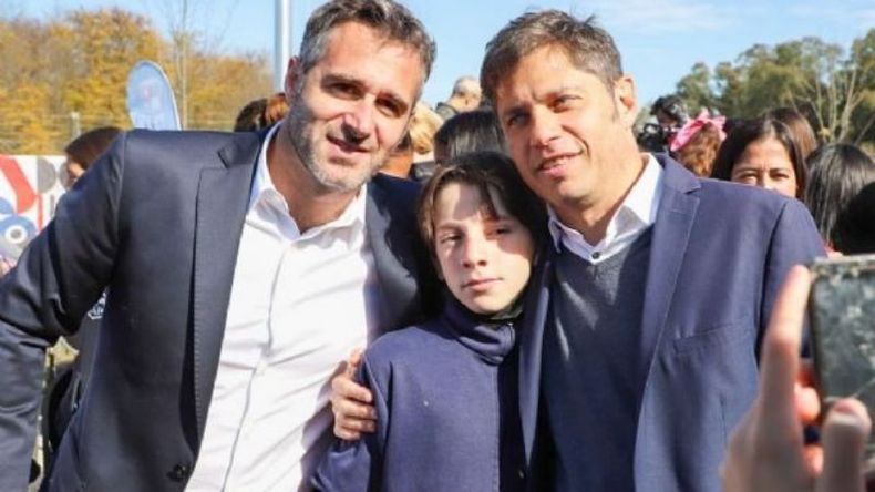 REGRESO. Kicillof ya había estado en Pilar para inaugurar la primera de las 11 escuelas que se construyen. .