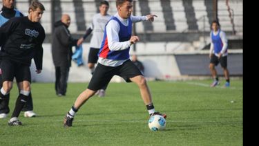 Gil, en la práctica de ayer. Tiene una molestia..