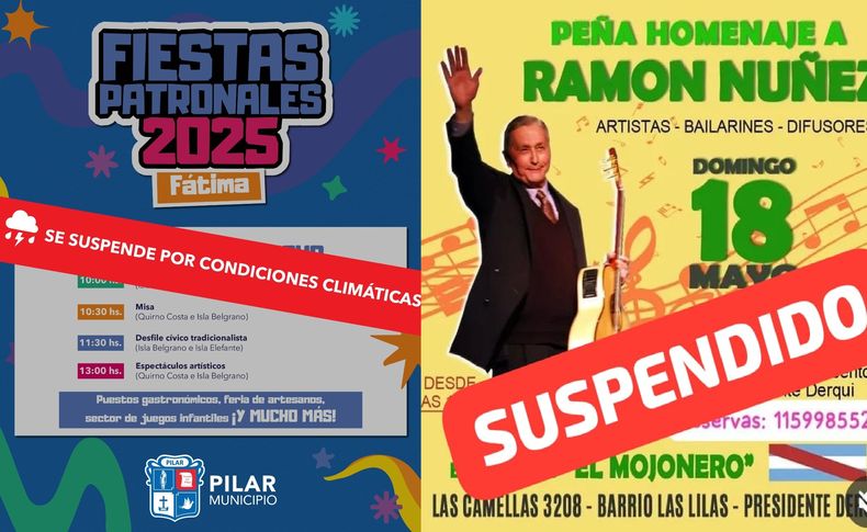 Las Fiestas Patronales de Fátima y la peña por Ramón Núñez, suspendidas.