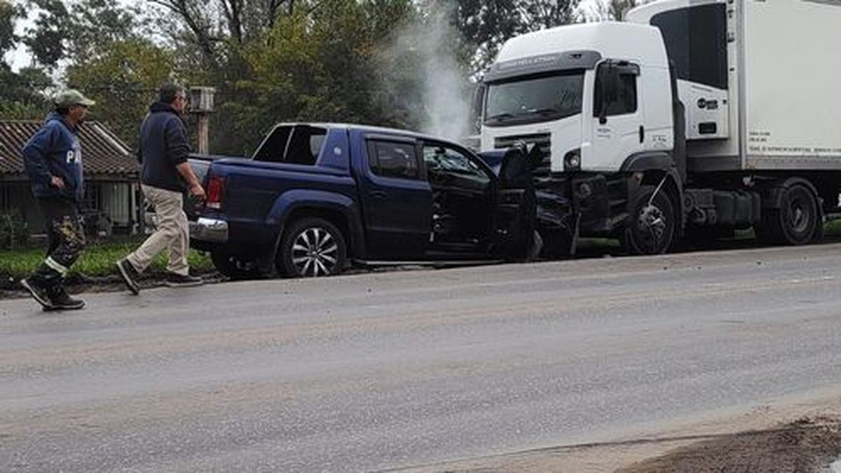 VIDEO: Dos heridos por un triple choque en la Ruta 28