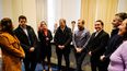 El intendente participó de la presentación del plan de Aysa.&nbsp;