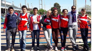 PREPARADOS. La delegación pilarense que compitió en el Provincial de Cadetes..